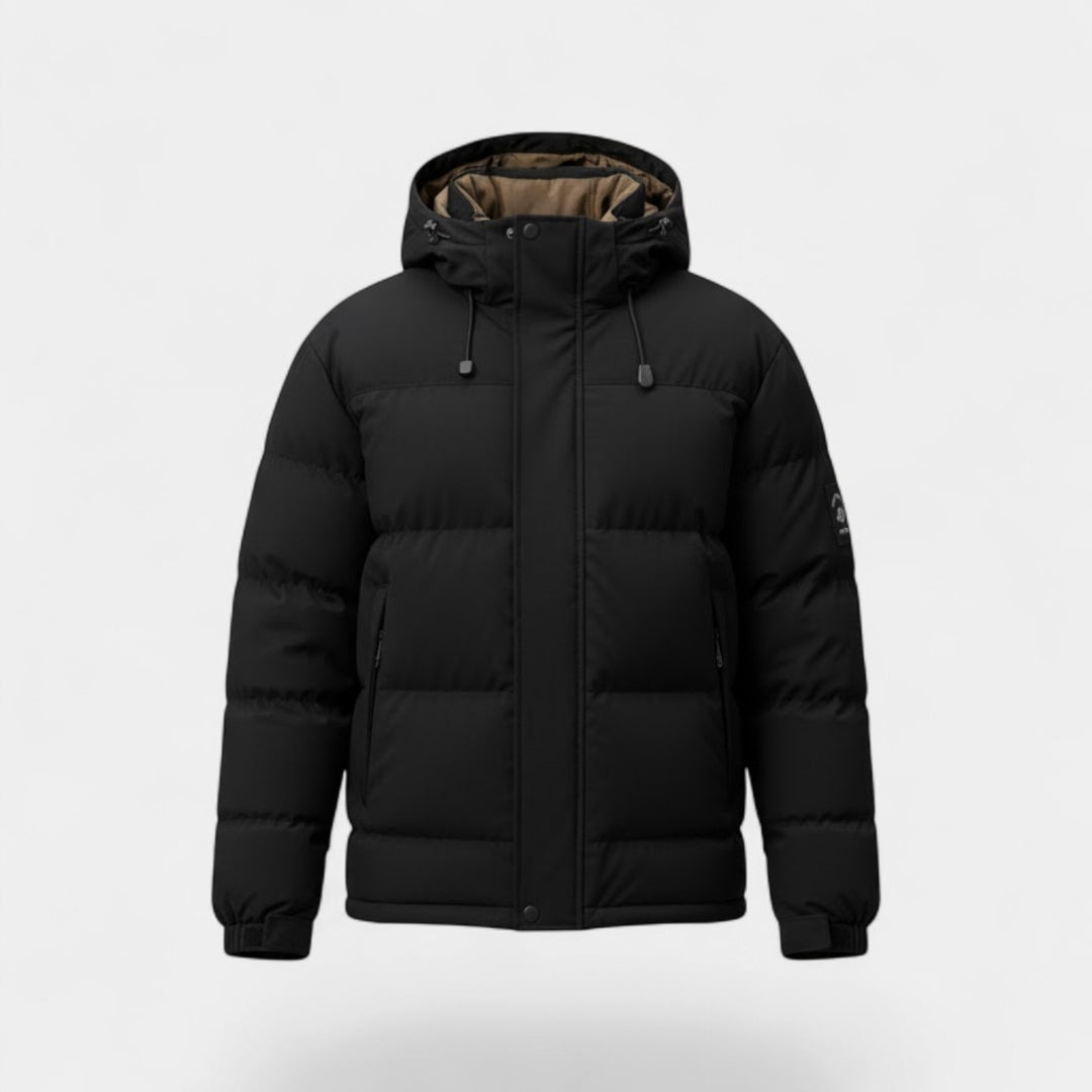 Riche | Herren-Steppjacke mit Kapuze aus Baumwolle – dick und warm