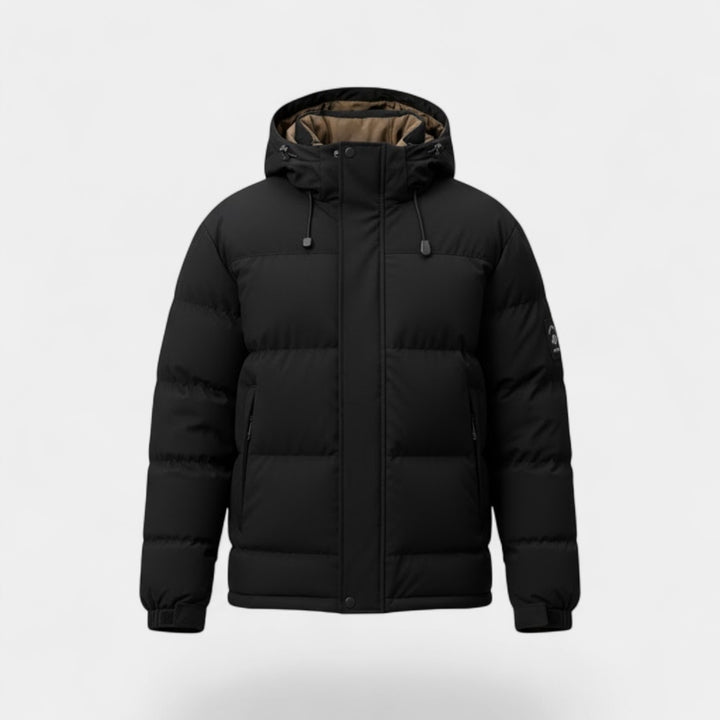 Riche | Herren-Steppjacke mit Kapuze aus Baumwolle – dick und warm