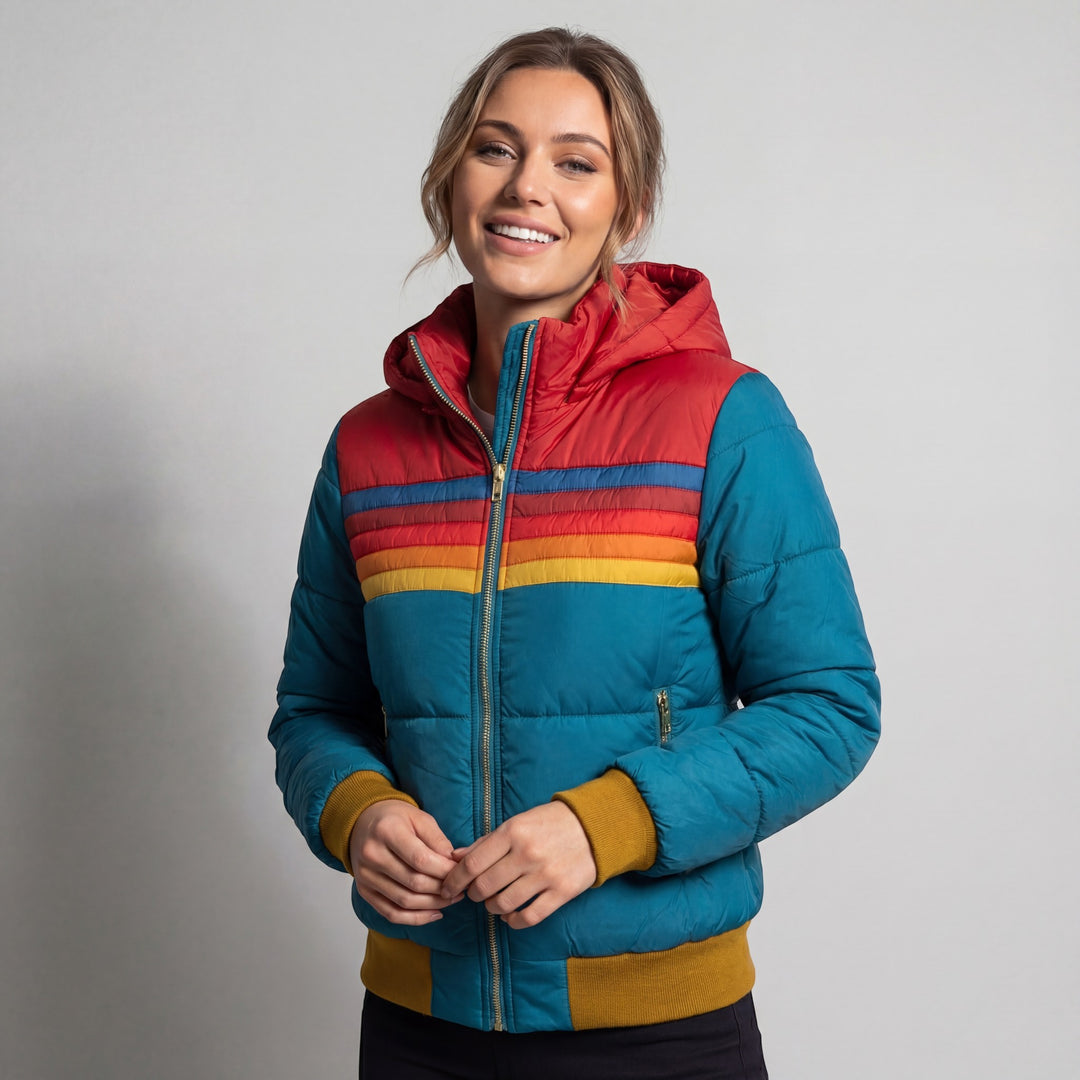 Claire Mode | Giacca con cappuccio in cotone raffinato per donna