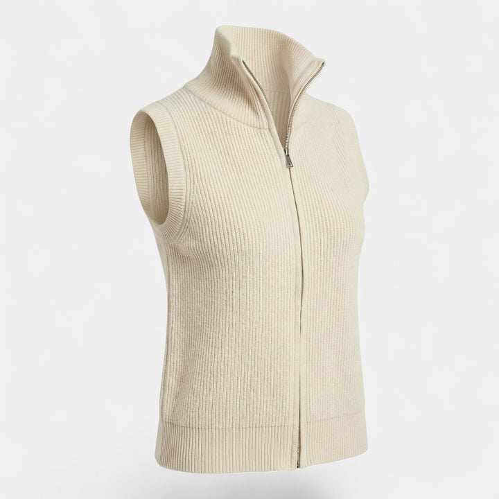 Claire Mode | Damen Rollkragenweste aus Kaschmir