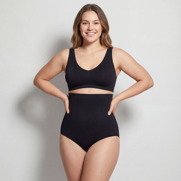 Damen Shapewear-Unterwäsche aus Nylon – Hohe Taille, figurformende Passform