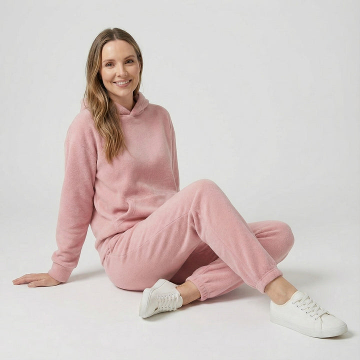 Riche | Completo casual donna in cotone con cappuccio