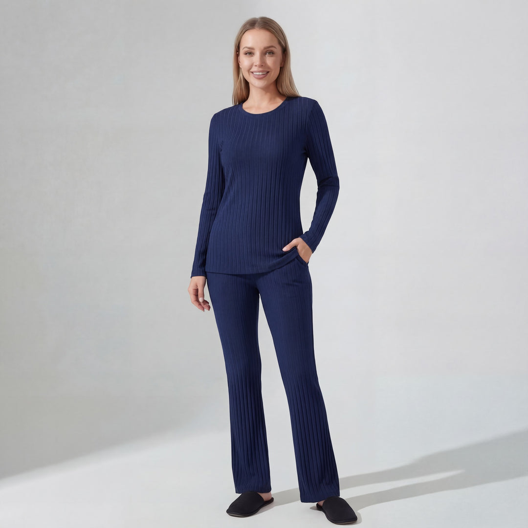 Claire Mode | Completo due pezzi donna in maglia coste