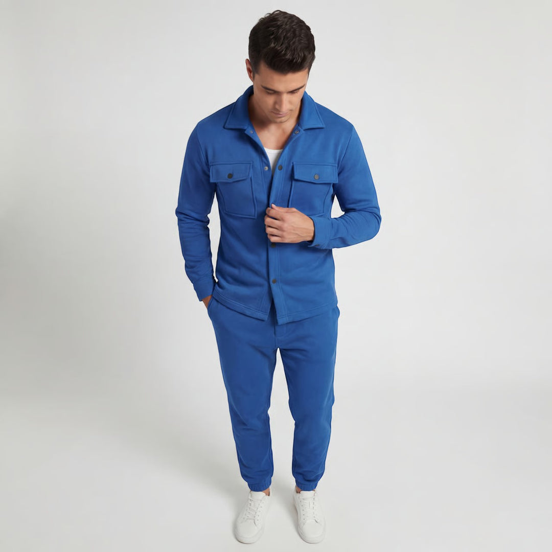 Claire Mode | Completo casual due pezzi in cotone da uomo