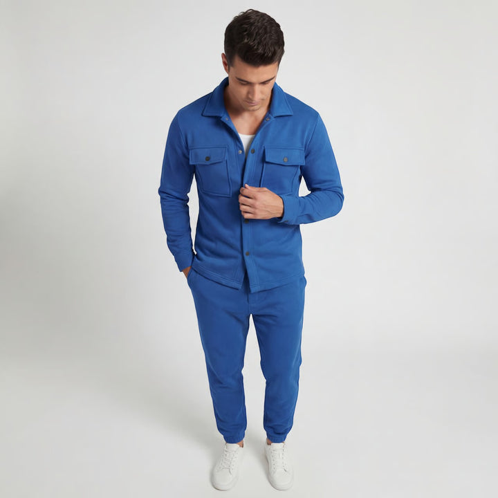 Claire Mode | Completo casual due pezzi in cotone da uomo