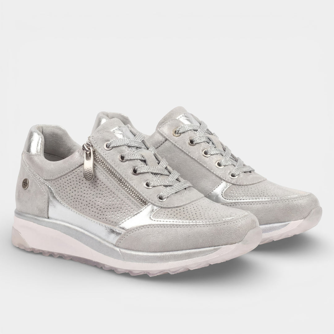 Claire Mode | Plateau-Ledersneaker für Damen