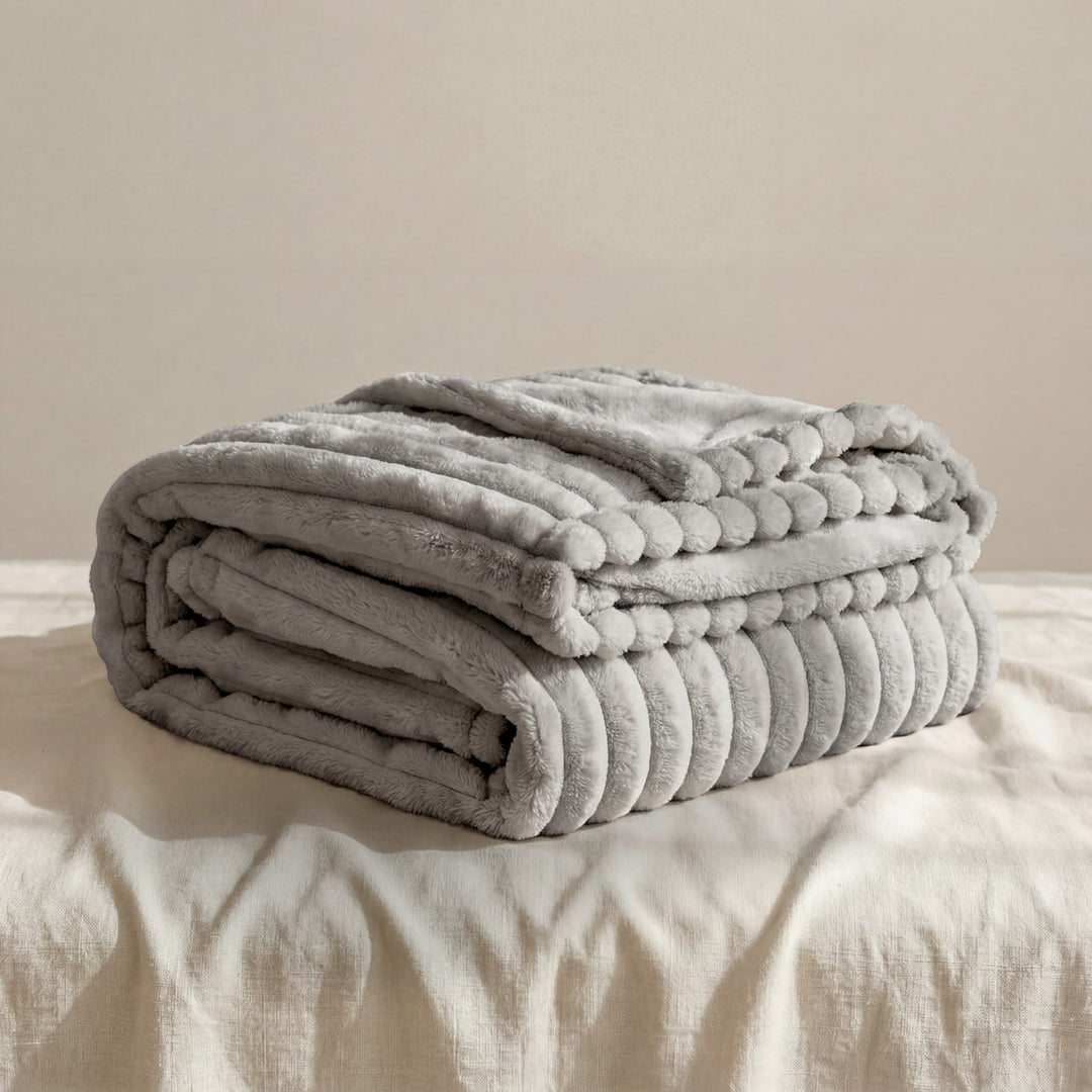 Claire Mode | Plaid Donna Morbido in Tessuto Peluche