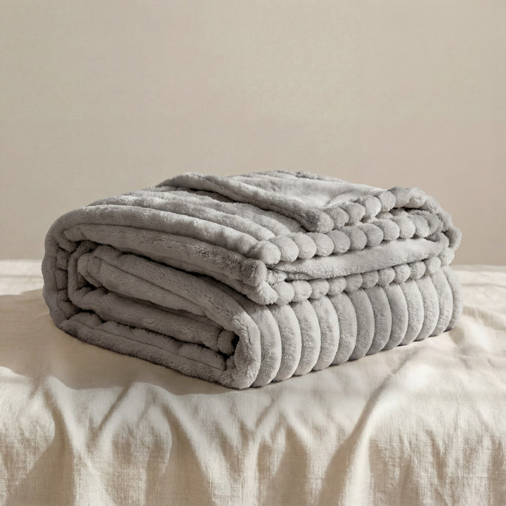 Claire Mode | Plaid Donna Morbido in Tessuto Peluche