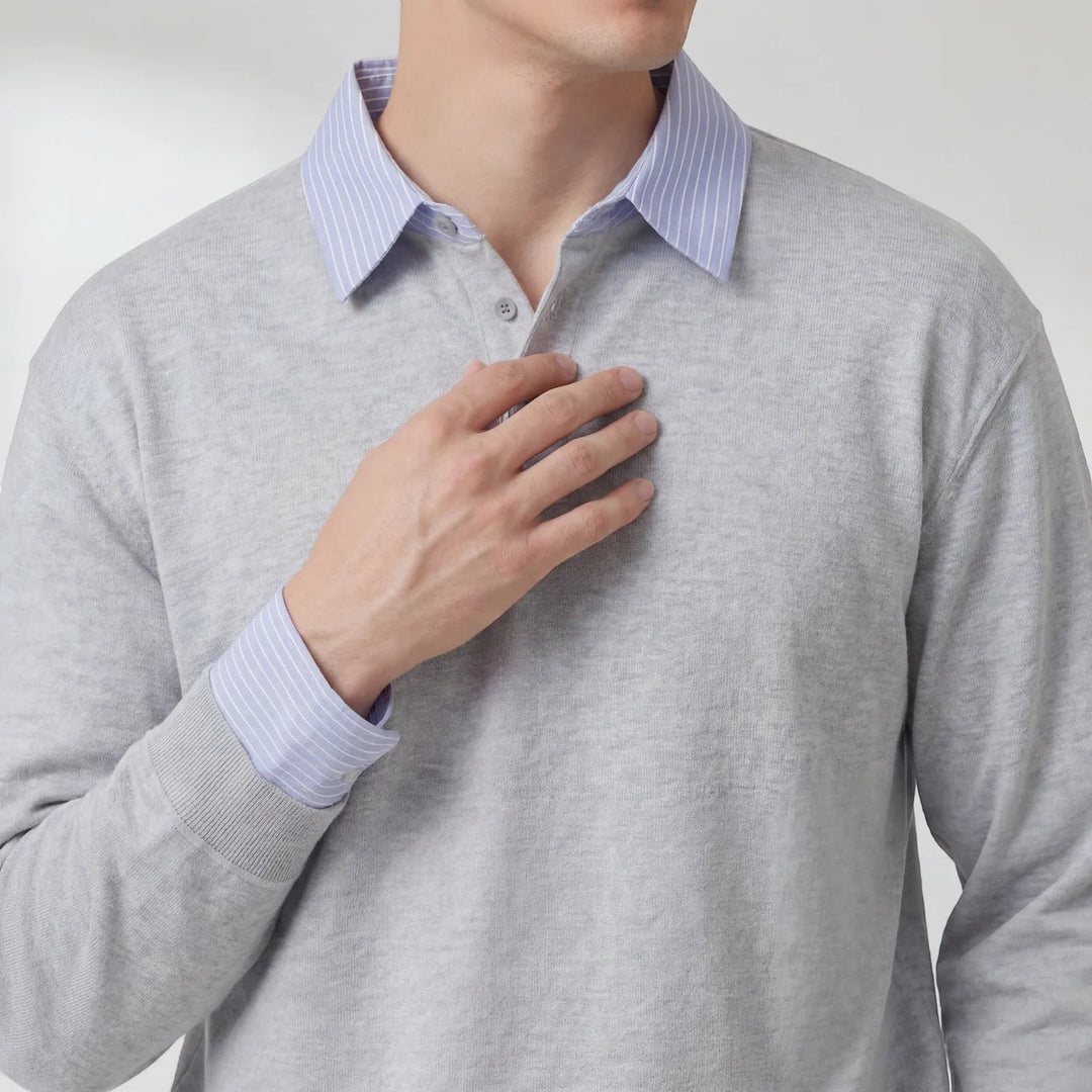 Herren-Sweatshirt mit Fleece-Futter – lässiger Schnitt