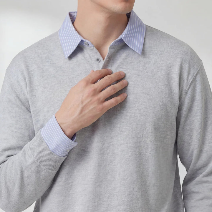 Herren-Sweatshirt mit Fleece-Futter – lässiger Schnitt