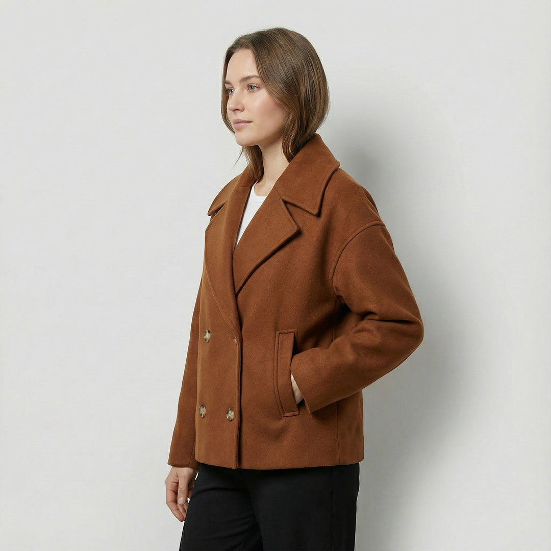 Riche | Cappotto corto incrociato donna in lana