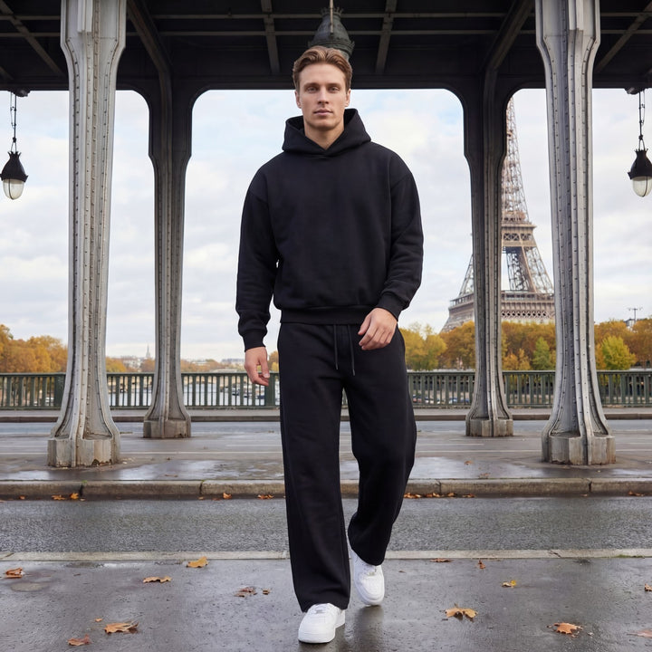 Claire Mode | Herren Hoodie- und Hose-Set aus Cozy-Strick