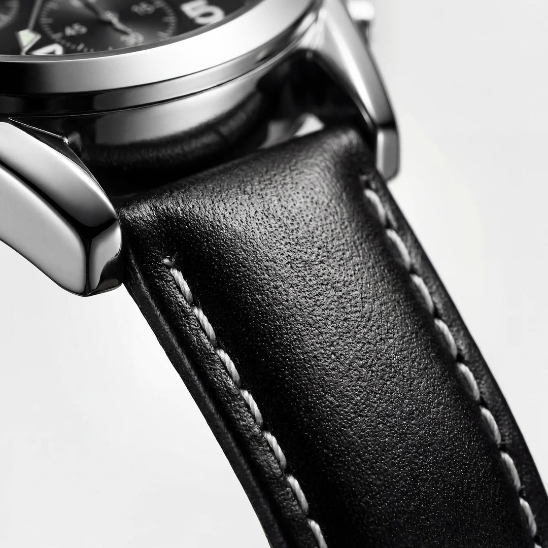Orologio da uomo al quarzo con cinturino in pelle – Design cronografo
