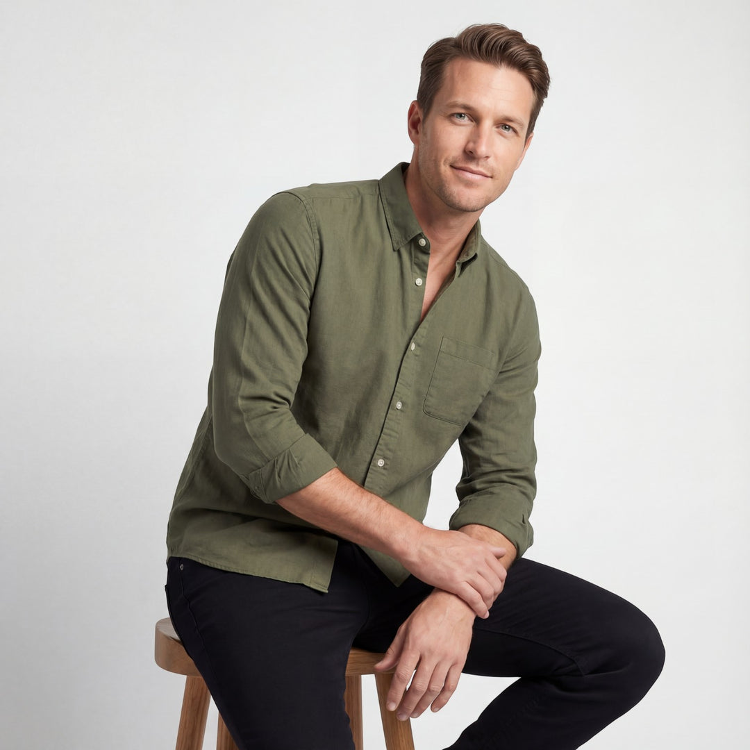 Claire Mode | Camicia uomo in cotone