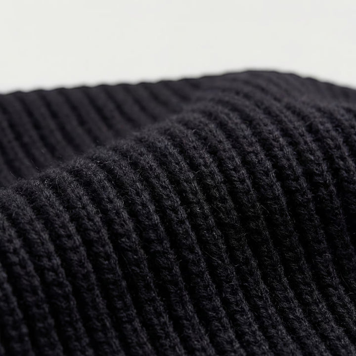 Damen Rippenstrick-Pullover mit halbem Reißverschluss