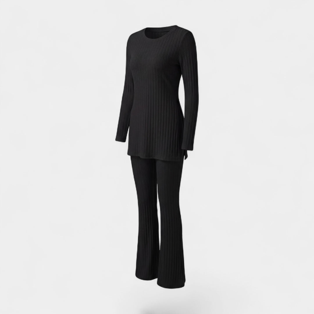 Claire Mode | Completo due pezzi donna in maglia coste