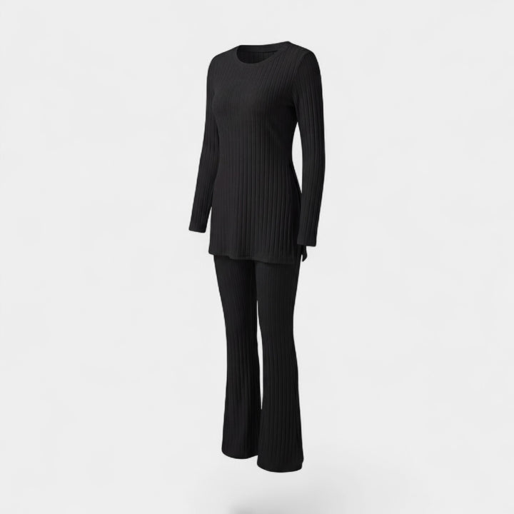 Claire Mode | Completo due pezzi donna in maglia coste