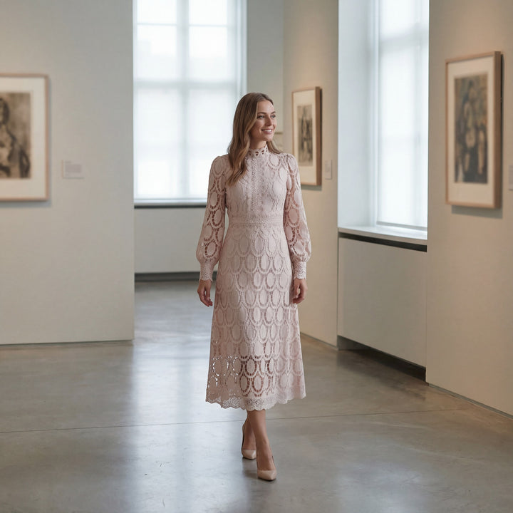 Claire Mode | Damenlangkleid aus feiner Baumwolle