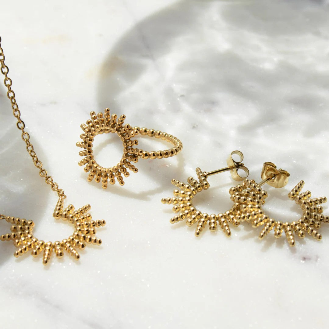 Collana Ciondolo Girasole Donna – Placcata Oro