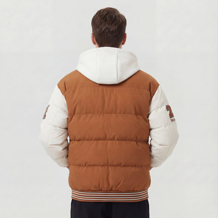 Claire Mode | Piumino trapuntato con cappuccio invernale per uomo