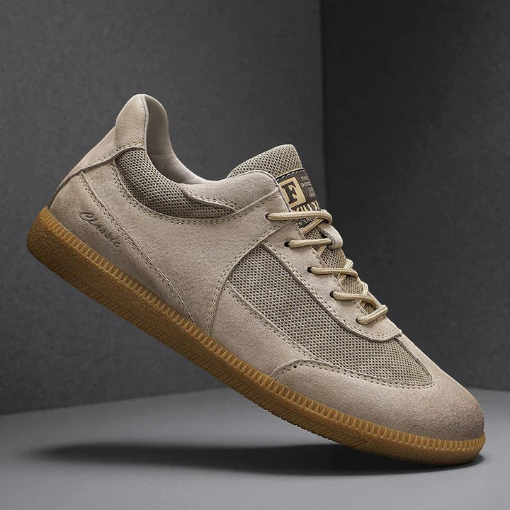 Herren-Casual-Sneaker aus Wildleder – atmungsaktive Mesh-Einsätze