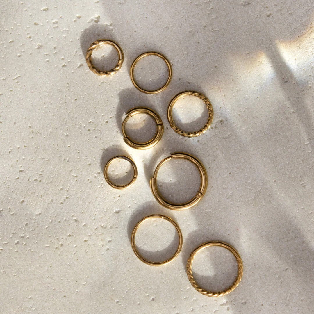 Cerchio Click in Acciaio Inossidabile per Donna – Anello Intrecciato Regolabile