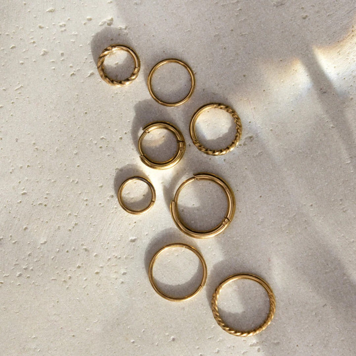 Cerchio Click in Acciaio Inossidabile per Donna – Anello Intrecciato Regolabile