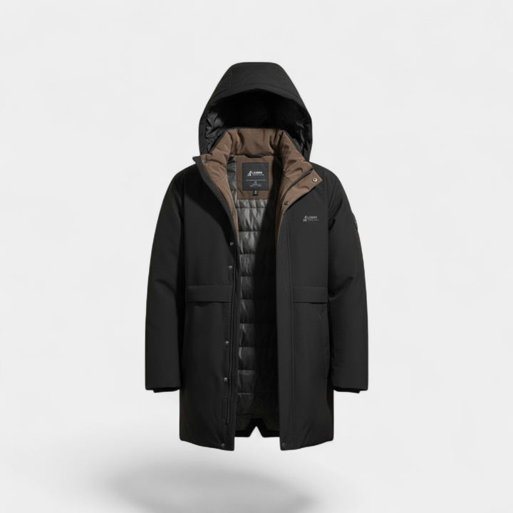 Riche | Parka da Uomo in Cotone – Cappuccio Imbottito e Antivento