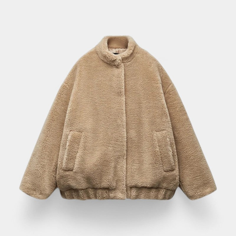 Claire Mode | Giacca Bomber Donna in Pile Teddy