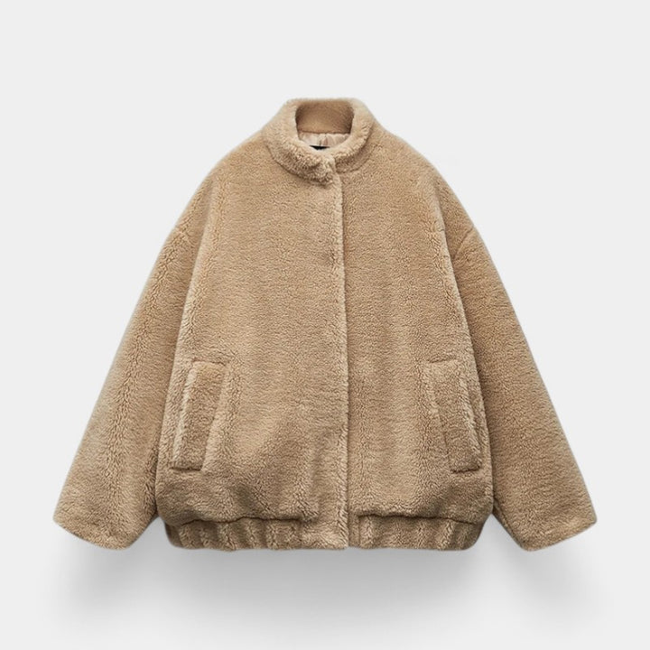Claire Mode | Giacca Bomber Donna in Pile Teddy