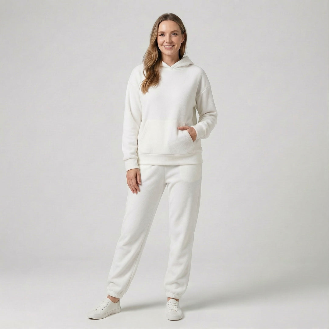 Riche | Completo casual donna in cotone con cappuccio