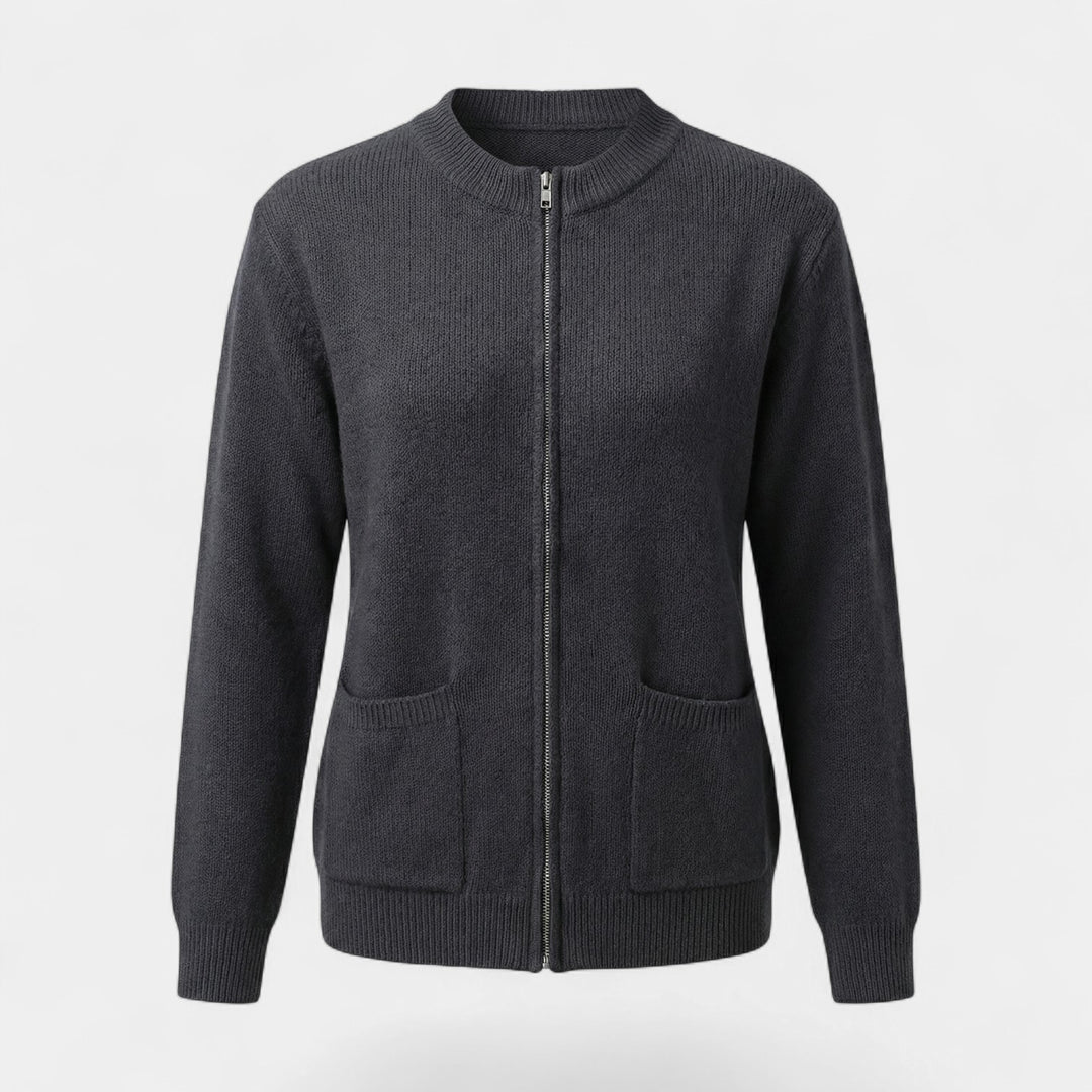Claire Mode | Cardigan Donna in Maglia con Zip