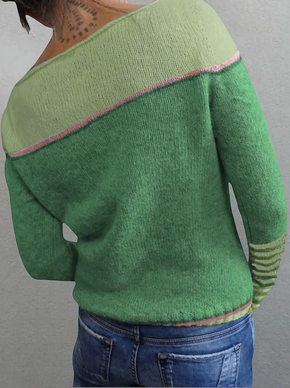 Claire Mode | Damenpullover aus weichem, gestreiftem Strick