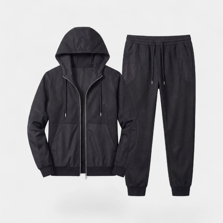Mesh-Trainingsanzug für Herren – Slim Fit mit Kapuze