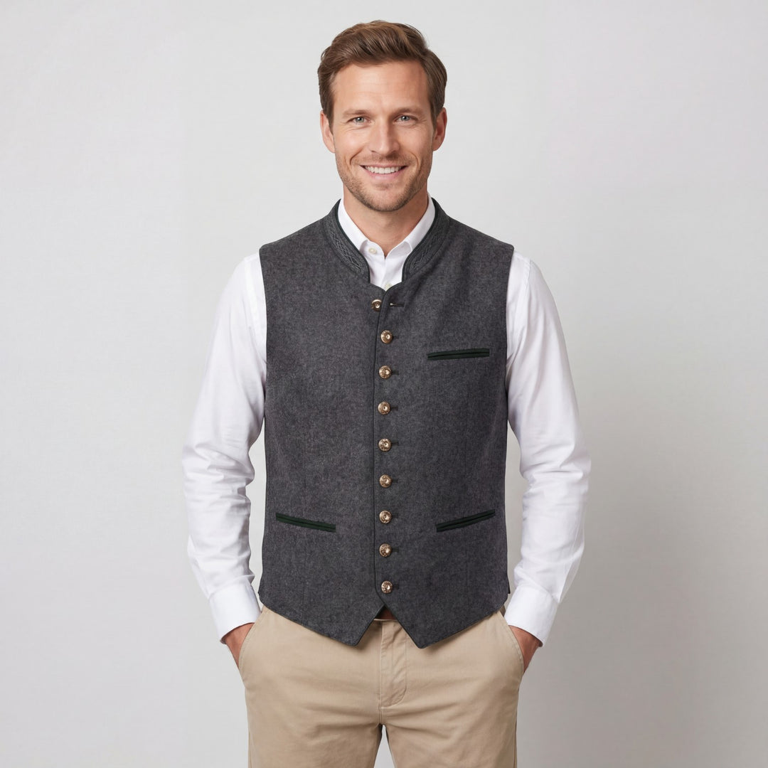Claire Mode | Herrenweste aus Wollmischung