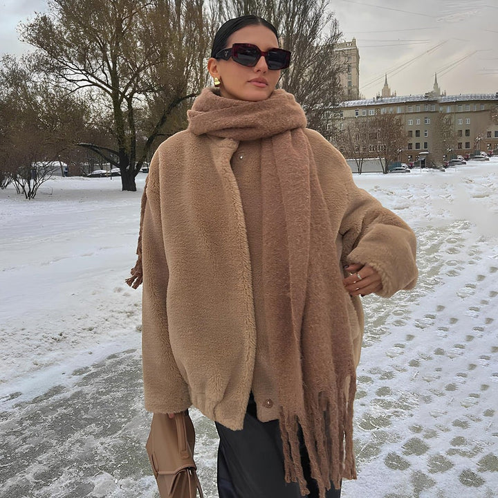 Claire Mode | Giacca Bomber Donna in Pile Teddy