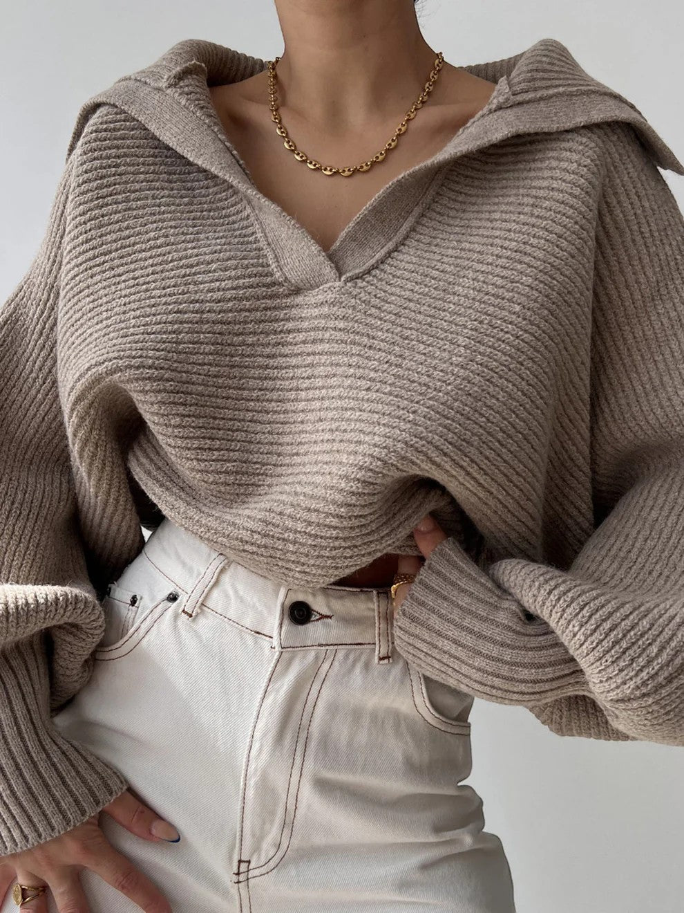 Claire Mode | Weicher Strickpullover für Damen