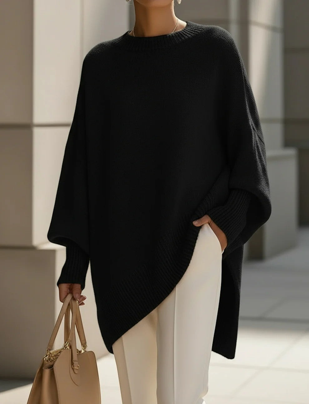 Claire Mode | Damen Oversize-Pullover aus weichem Strick