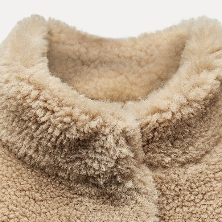 Claire Mode | Giacca Bomber Donna in Pile Teddy