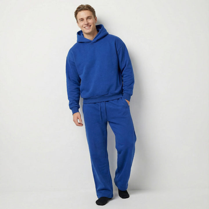 Claire Mode | Herren Hoodie- und Hose-Set aus Cozy-Strick