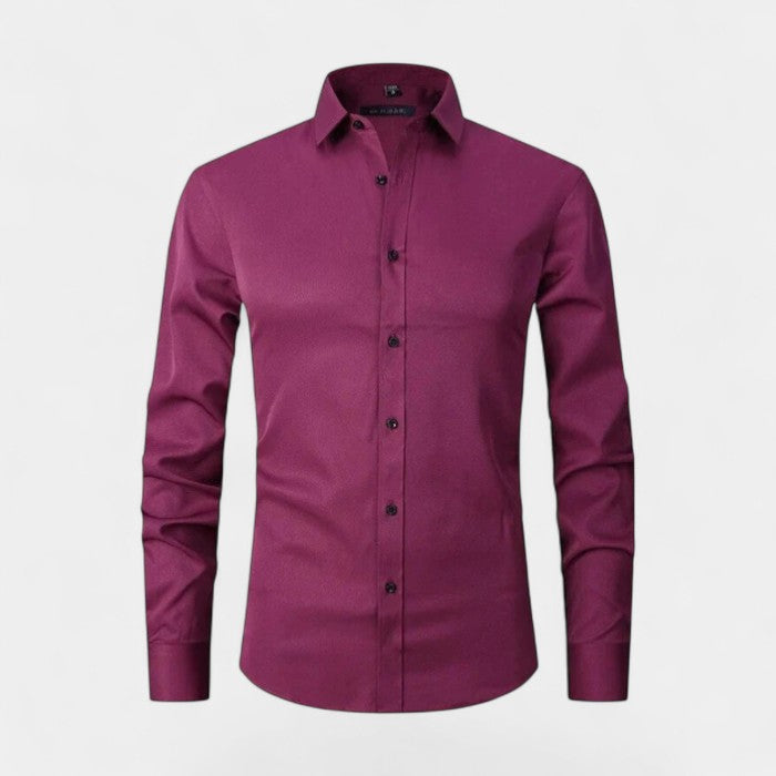 Claire Mode | Camicia Uomo Slim Fit Regolata Antipiega
