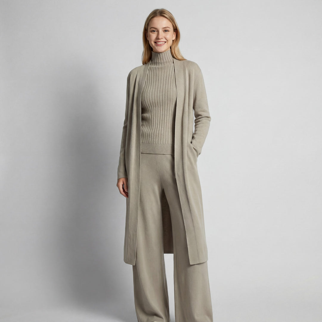 Claire Mode | Completo in maglia a tre pezzi donna
