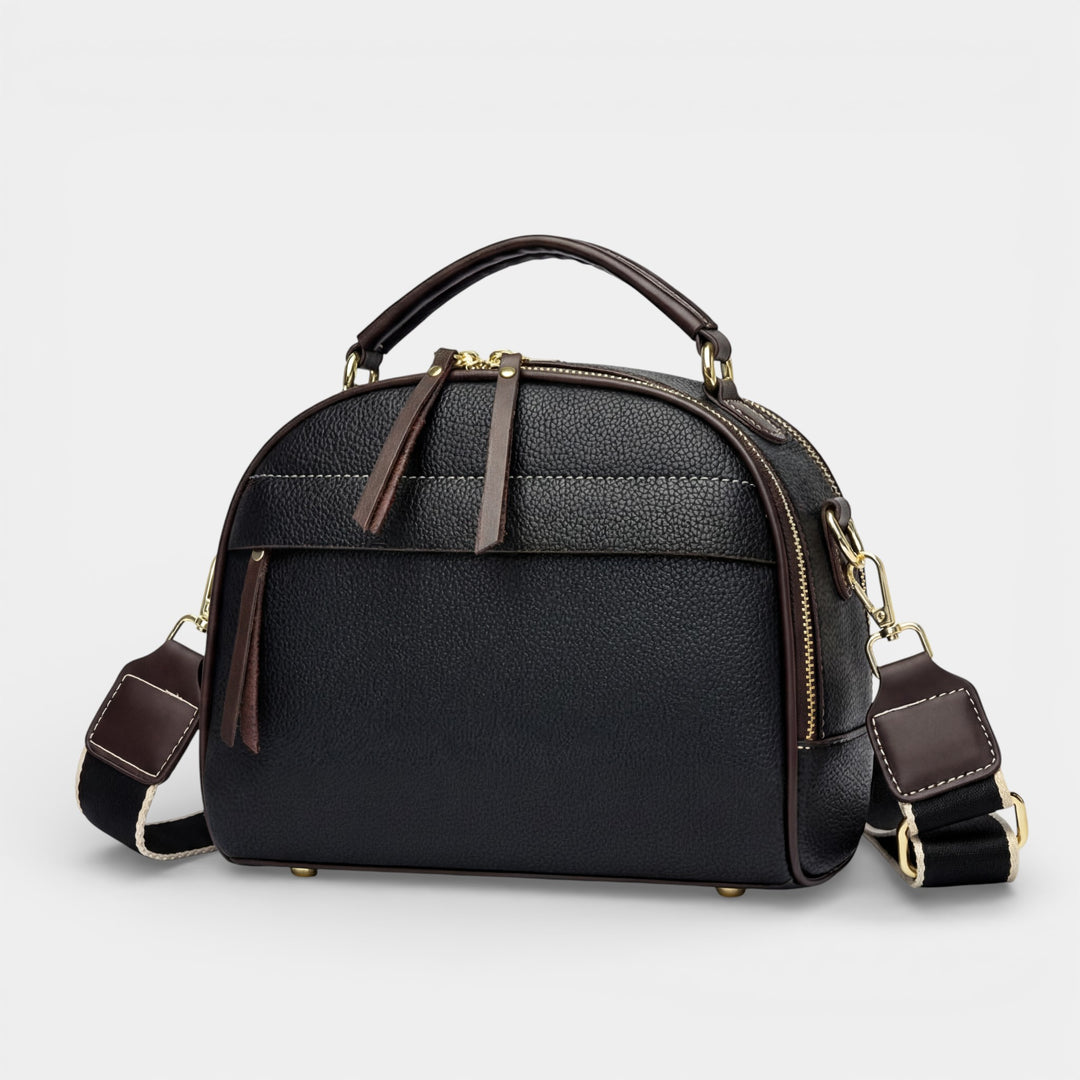 Kornleder-Schultertasche für Damen – Kompaktes Format