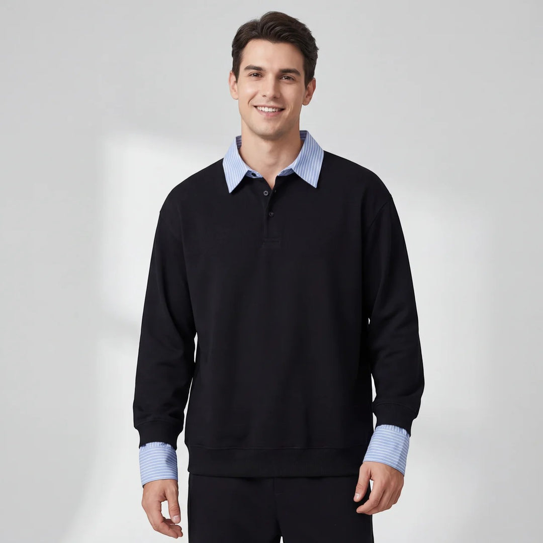 Herren-Sweatshirt mit Fleece-Futter – lässiger Schnitt