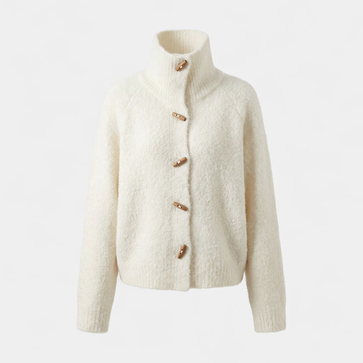 Claire Mode | Knopf-Cardigan aus Viskose für Damen