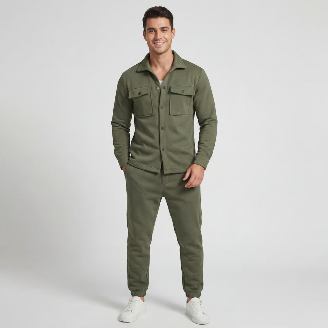 Claire Mode | Completo casual due pezzi in cotone da uomo