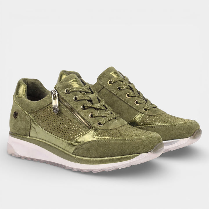 Claire Mode | Plateau-Ledersneaker für Damen