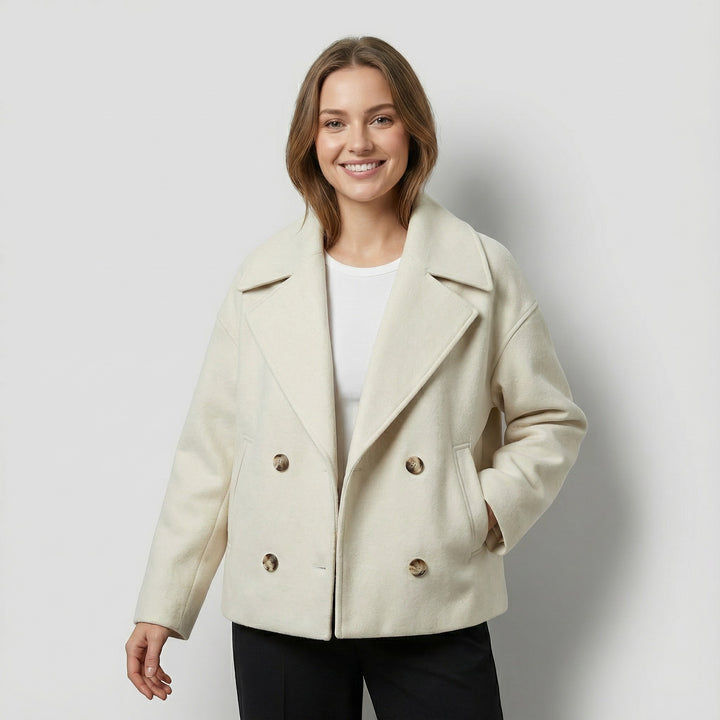 Riche | Cappotto corto incrociato donna in lana