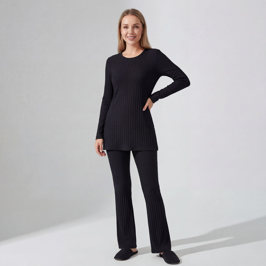 Claire Mode | Completo due pezzi donna in maglia coste