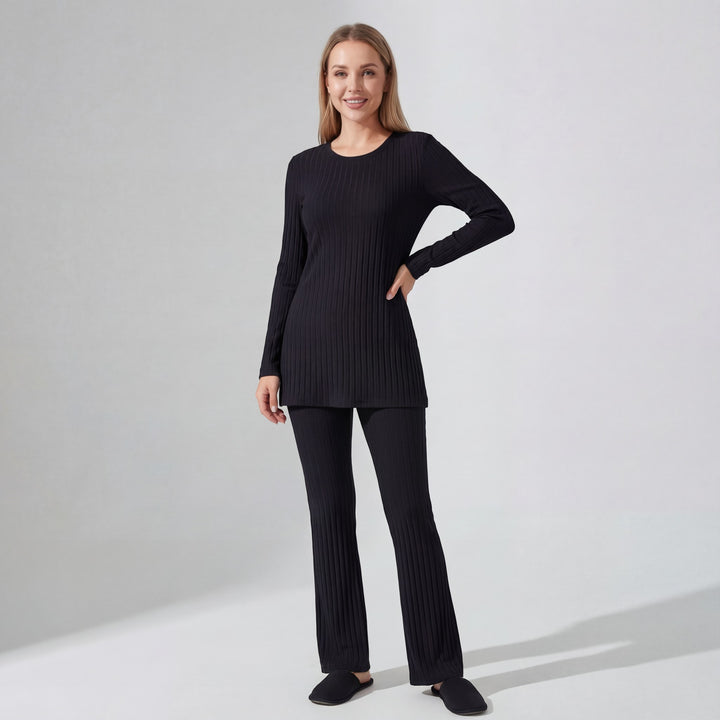 Claire Mode | Completo due pezzi donna in maglia coste